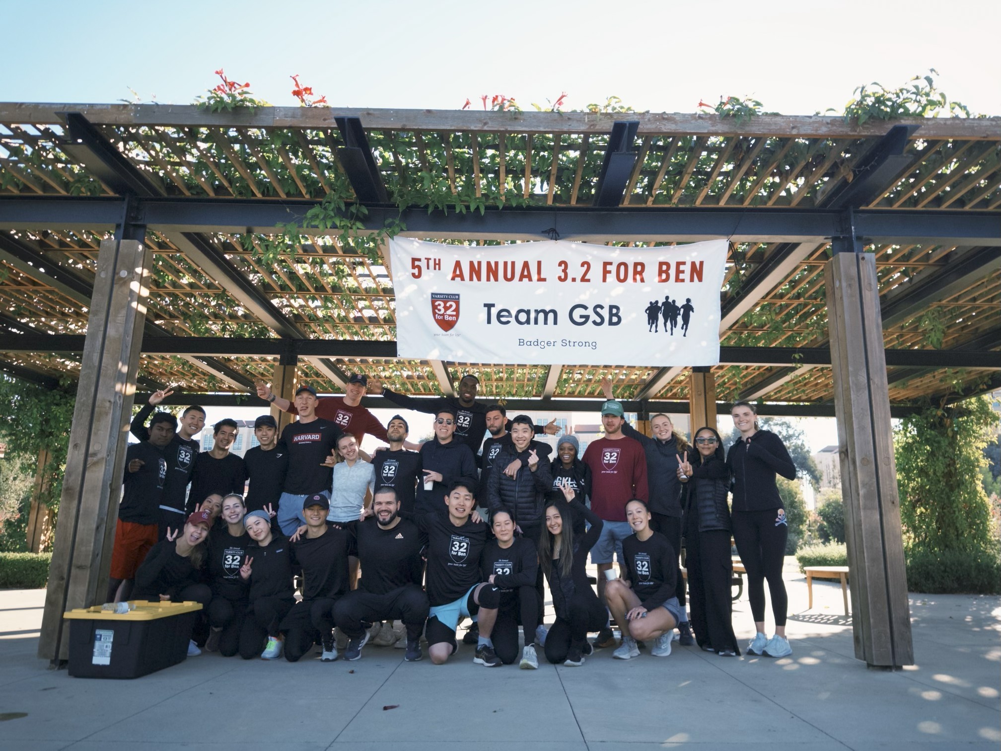 Team GSB group photo at the 5th Annual 3.2 For Ben event