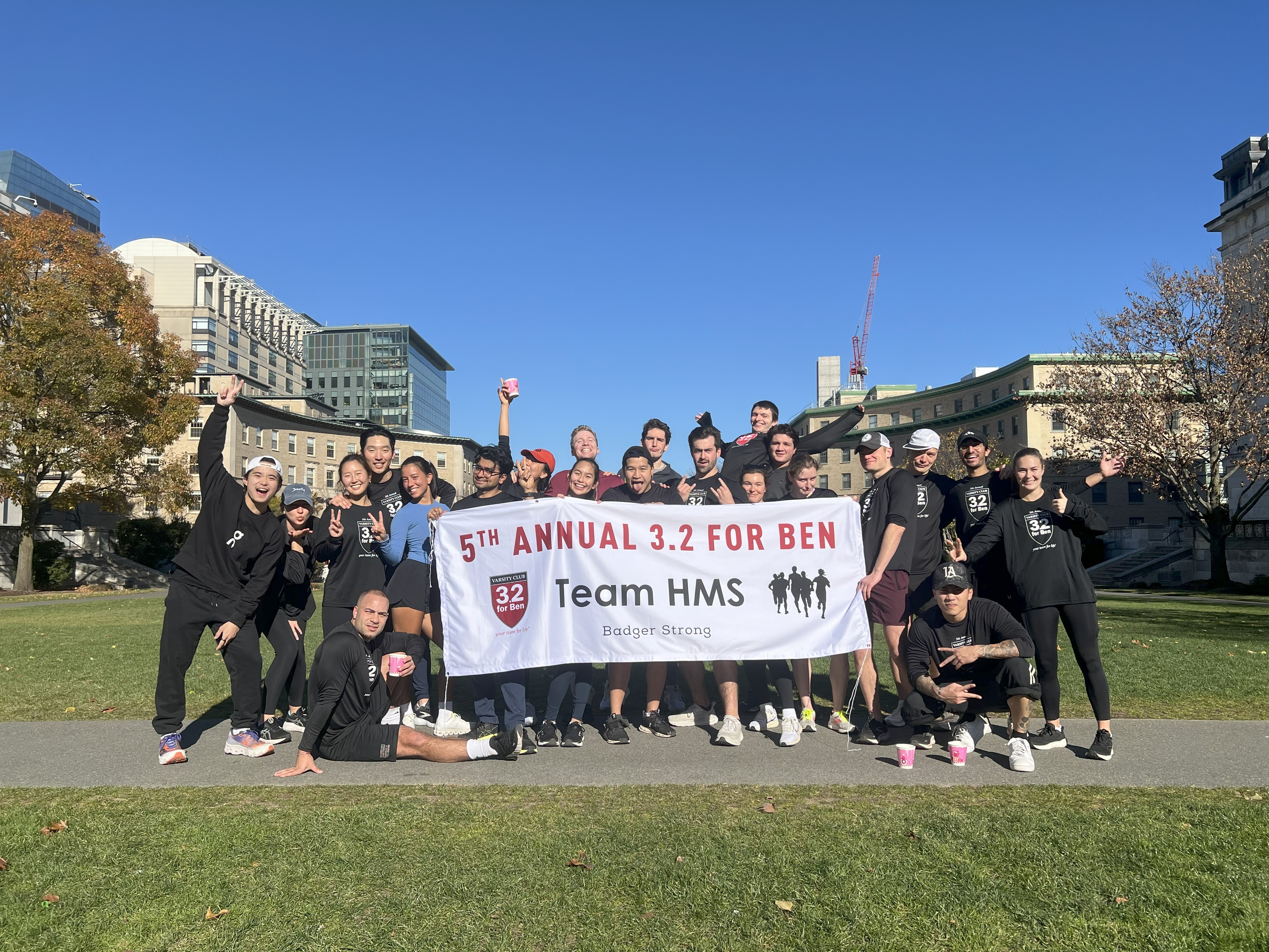 Team HMS group photo at the 5th Annual 3.2 For Ben event